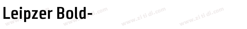 Leipzer Bold字体转换